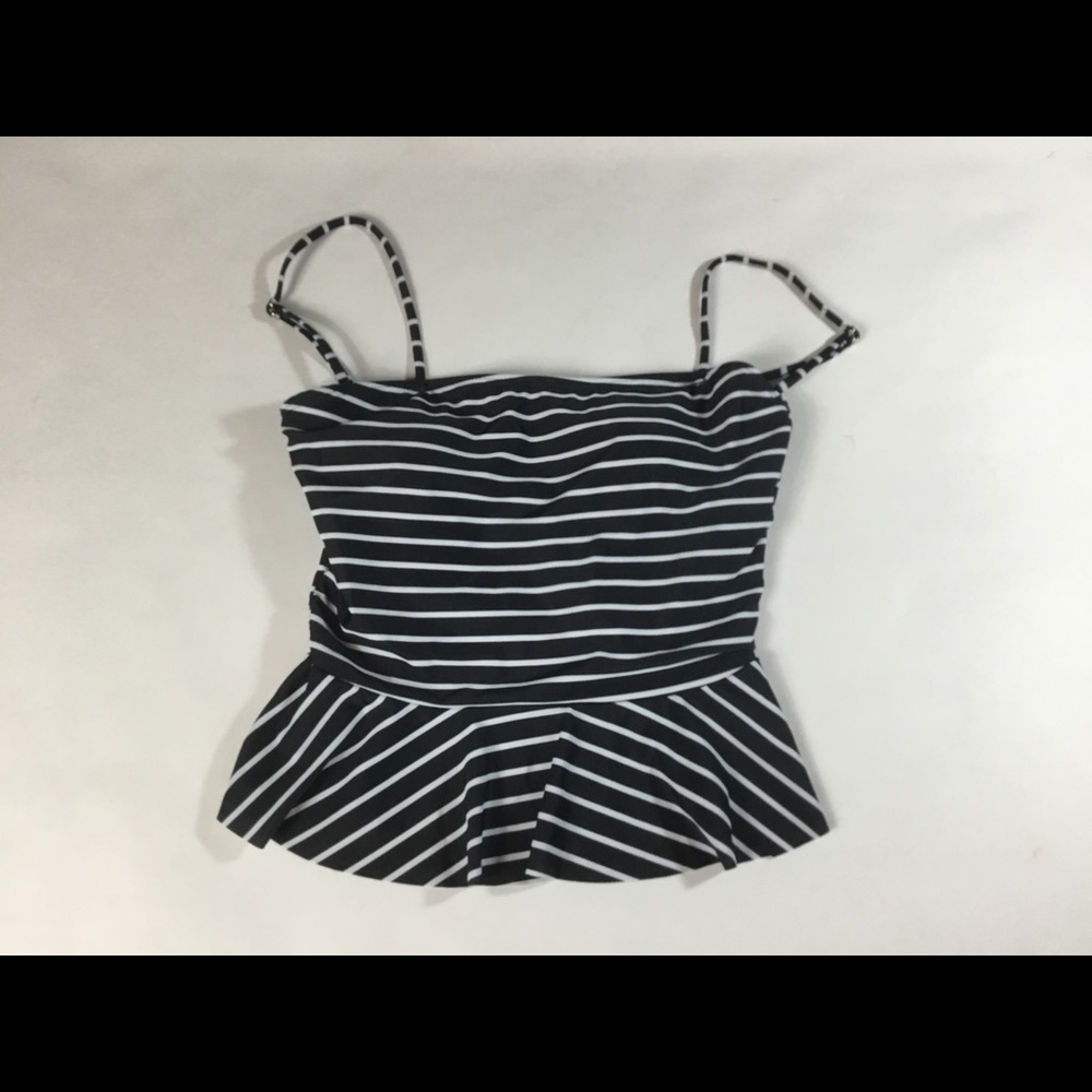 Tankini swim top size M black white.     ‎       #8